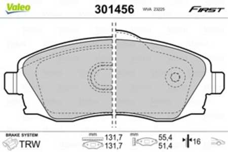 Bromsbeläggsats, Framaxel, opel,vauxhall, 1605081, 1605092, 1605964, 1605974, 9200108, 93172261, 93176114, 93184269, 95519746