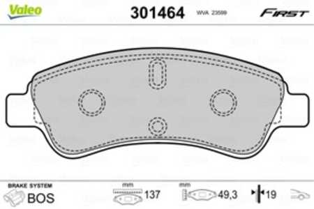 Bromsbeläggsats, Framaxel, citroën,ds,opel,peugeot, 1610489680, 1611140680, 1611293980, 1613192280, 1614005880, 1617292380, 163