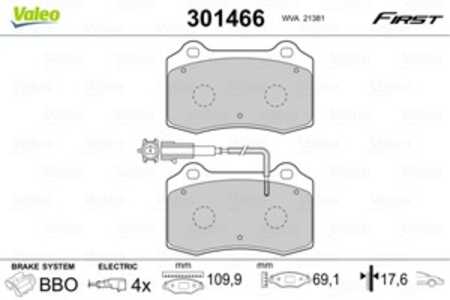 Bromsbeläggsats, Framaxel, peugeot 406 coupé, 425182, 4251-82, 425195, 4251-95, 425219, 4252-19, 425251, 4252-51