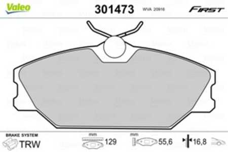 Bromsbeläggsats, Framaxel, renault, 410604441R, 410607125R, 7701206379, 7701209380