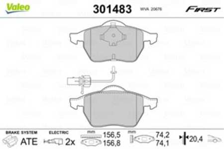 Bromsbeläggsats, Framaxel, audi,seat,skoda,vw, 4B0698151AF, 4B0698151C, 4B0698151J, 4B0698151K, 4B0698151N, 4F0698151, 8E069815