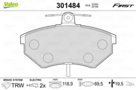 Bromsbeläggsats, Framaxel, audi,seat,vw, 8E0698151B, 8E0698151M