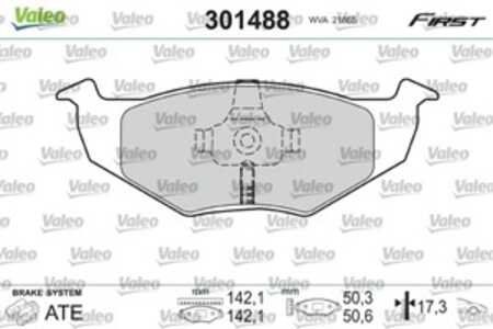 Bromsbeläggsats, Framaxel, seat,skoda,vw, 6N0698151, 6N0698151C