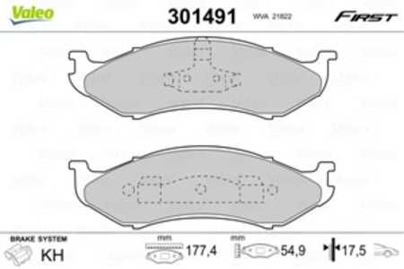 Bromsbeläggsats, Framaxel, jeep,kia, 0K553-33-23Z, 0K553-33-23ZA, 0K553-33-23ZB, 4713 175, 4713175, 4778 058, 4778 058AB, 4778 