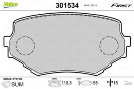 Bromsbeläggsats, Framaxel, suzuki grand vitara i, grand vitara terrängbil öppen i, vitara, vitara cabrio, 5520056870, 55200-568