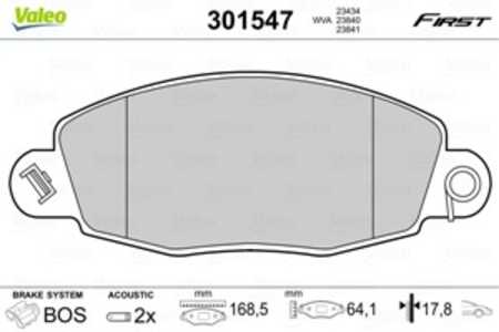 Bromsbeläggsats, Framaxel, ford transit buss, transit flak/chassi, transit skåp, transit tourneo buss, 1144288, 1318147, 146516