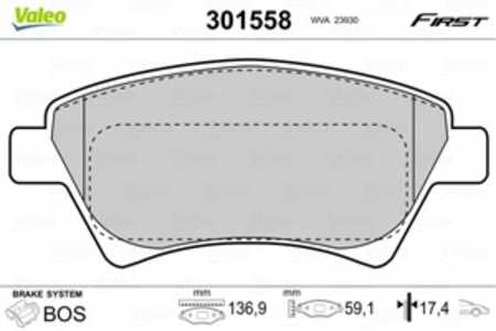 Bromsbeläggsats, Framaxel, renault, 410601241R, 410608713R, 7701207184, 7701207672, 7701208122, 7701209444, 7701209697