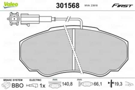 Bromsbeläggsats, Framaxel, citroën,fiat,peugeot, 425242, 4252-42, 425243, 4252-43, 425458, 4254-58, 71752979, 71772526, 7736221