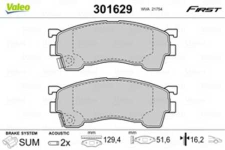 Bromsbeläggsats, Framaxel, ford usa,mazda, 3894048, 3898530, 3915220, 3922123, 3975114, 4098191, 4182657, 4843823, CBY03323Z, C