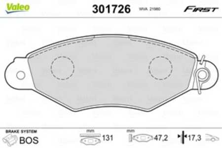 Bromsbeläggsats, Framaxel, citroën,nissan,peugeot,renault, 4106000QAF, 41060-00QAF, 4106000QAG, 41060-00QAG, 425166, 4251-66, 4