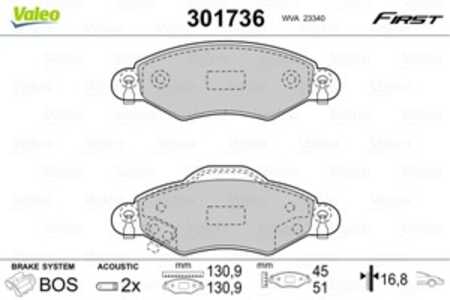 Bromsbeläggsats, Framaxel, toyota yaris, 04465-0D010, 04465-0D040, 44650D010, 44650D040