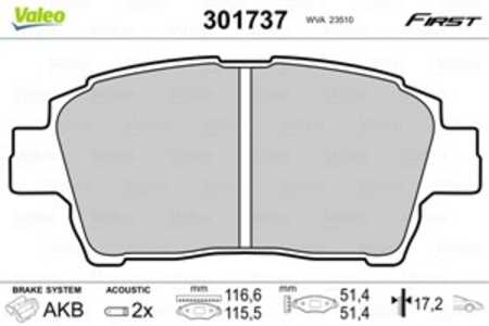 Bromsbeläggsats, Framaxel, toyota, 04465-0W050, 04465-0W080, 04465-12580, 04465-12581, 04465-12590, 04465-12591, 04465-12592, 0