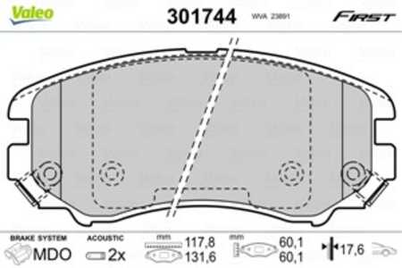 Bromsbeläggsats, Framaxel, hyundai,kia, 581011FA50, 58101-1FA50, 581011FE00, 58101-1FE00, 581011FE01, 58101-1FE01, 581012CA20, 