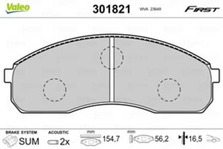 Bromsbeläggsats, Framaxel, kia carnival i, carnival ii, pregio buss, pregio skåp, 0K56A-33-23Z, 0K56B-33-23ZA, 0K58A-3323Z, 0K7