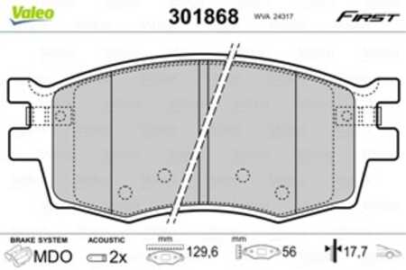 Bromsbeläggsats, Framaxel, hyundai accent iii, accent sedan iii, i20 i, kia rio ii, rio sedan ii, 581011GE00, 58101-1GE00, 5810