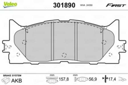 Bromsbeläggsats, Framaxel, lexus es, rx, toyota aurion, camry sedan, 04465-06100, 04465-07010, 04465-07020, 04465-33440, 04465-