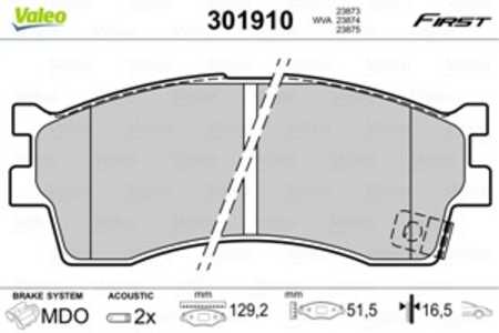 Bromsbeläggsats, Framaxel, kia, 0K2N1-3328Z, 0K2N1-33-28ZA, 0K9D0-33-28Z, 58115FDC00, 58115-FDC00, K2N13328Z, K2N13328ZA, K9D03