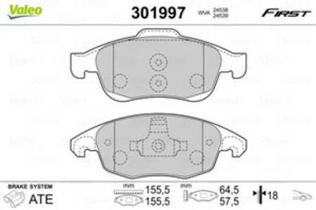 Bromsbeläggsats, Framaxel, citroën,ds,peugeot, 1623816280, 1647862480, 425361, 4253-61, 425412, 4254-12, 425413, 4254-13, 42542