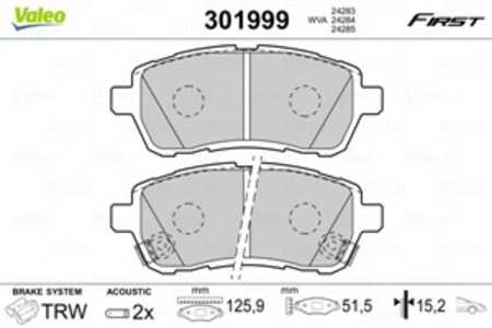 Bromsbeläggsats, Framaxel, daihatsu sirion, mazda 2, subaru justy iv, suzuki swift iv, 04465-B1320, 4465B1320, 5581068L50, 5581