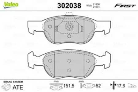 Bromsbeläggsats, Framaxel, fiat punto, 71752982, 77362170, 9948408, 9948410