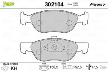 Bromsbeläggsats, Framaxel, fiat punto, punto skåp/halvkombi, 71752986, 71769140, 77362149, 77362269, 77363321, 9948623, 9949555