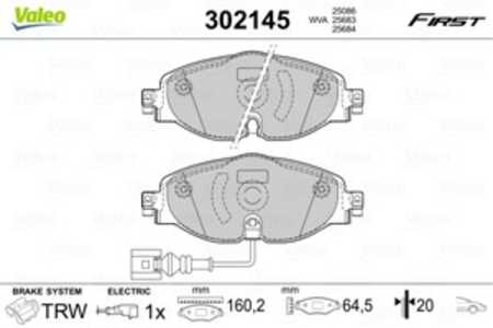 Bromsbeläggsats, Framaxel, audi,seat,skoda,vw, 5Q0698151, 5Q0698151A, 5Q0698151B, 5Q0698151D, 5Q0698151F, 5Q0698151G, 5Q0698151