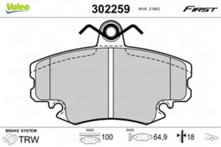 Bromsbeläggsats, Framaxel, dacia,lada,renault, 410602192R, 7701208265