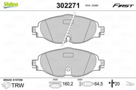 Bromsbeläggsats, Framaxel, audi,skoda,vw, 2K5698151, 2K5698151A, 2K5698151B, 2Q0698151F, 2Q0698151K, 5Q0698151D, 5Q0698151M, 5Q