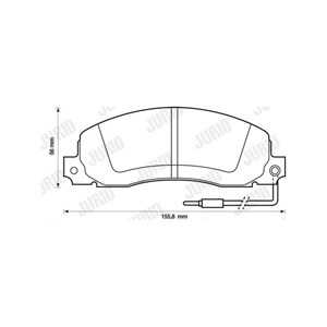 Bromsbeläggsats, Framaxel, fiat,opel,renault,vauxhall, 4403271, 4403272, 7701 202 044, 7701 202 713, 7701 202 956, 7701 203 913