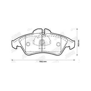 Bromsbeläggsats, Framaxel, mercedes-benz,vw, 002 420 39 20, 002 420 99 20, 002.420.39.20, 0024203920, 0024209920, 004 420 55 20