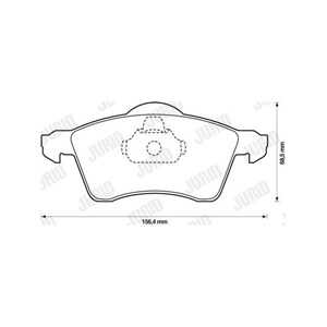 Bromsbeläggsats, Framaxel, vw transporter buss iv, transporter flak/chassi iv, transporter skåp iv, 7D0 698 151 E, 7D0 698 151,