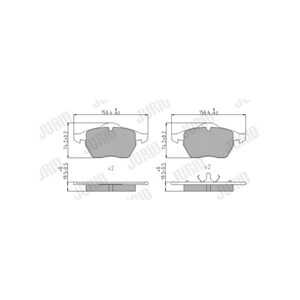 Bromsbeläggsats, Framaxel, audi,seat,skoda,vw, 1J0698151L, 3A0 698 151 A, 3A0 698 151, 3A0698151, 3A0698151A, 8N0698151