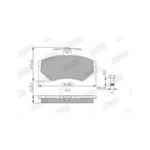 Bromsbeläggsats, Framaxel, seat,vw, 1HM 698 151 A, 1HM 698 151, 1HM698151, 1HM698151A, 1N0698151B, 357 698 151 E, 357698151E, 6