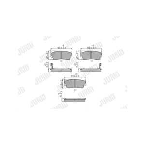 Bromsbeläggsats, Framaxel, suzuki grand vitara i, grand vitara ii, vitara, vitara cabrio, x-90, 5520060810, 5520060811, 5520060