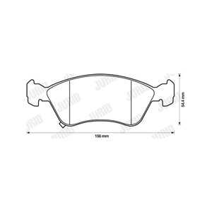 Bromsbeläggsats, Framaxel, toyota avensis, avensis kombi, avensis liftback, 0446505020, 0446505030, 0446505040, 0446505042, 044