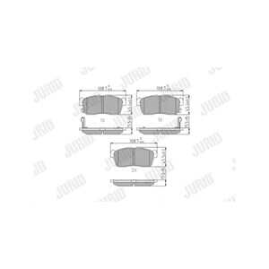 Bromsbeläggsats, Framaxel, daihatsu,nissan,subaru,suzuki, 04465B1010, 04465B1010000, 04465B1020, 04465-B1020, 04465B1020000, 04