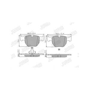 Bromsbeläggsats, Framaxel, land rover range rover iii, SFC000010, SFC500050, SFC500070, SFC500080