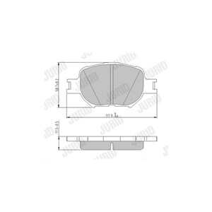 Bromsbeläggsats, Framaxel, toyota caldina kombi, celica coupé, corolla, corolla kombi, corolla sedan, corolla verso, mark x i, 