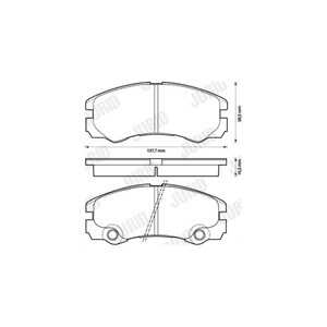 Bromsbeläggsats, Framaxel, opel frontera b, vauxhall frontera mk ii, 1605 002, 1605 084, 1605002, 1605084, 1605620, 1605978, 93