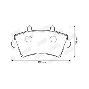 Bromsbeläggsats, Framaxel, nissan,opel,renault,vauxhall, 1605210, 1605980, 4106000QAD, 4402993, 4404585, 7106000QAD, 7701 206 7