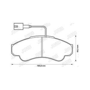 Bromsbeläggsats, Framaxel, citroën,fiat,peugeot, 0006000629138, 425244, 425245, 425459, 71752978, 77362216, 77362274, 77364859,