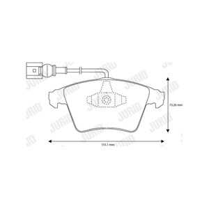 Bromsbeläggsats, Framaxel, vw, 7H0698151, 7H0698151B, 7H0698151D, 7H0698151F