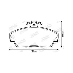 Bromsbeläggsats, Framaxel, honda,land rover,rover, 22173501170, 33023501170, 33023501800, SFP 100360, SFP100360