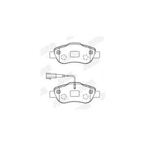 Bromsbeläggsats, Framaxel, fiat 500, 500 c, panda, panda skåp/halvkombi, ford ka, 1559697, 1731171, 1736937, 6001073130, 717700