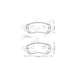 Bromsbeläggsats, Framaxel, nissan,opel,renault,vauxhall, 4106000Q0L, 4106000Q1E, 4106000Q1K, 4106000Q2K, 410601061R, 410602889R