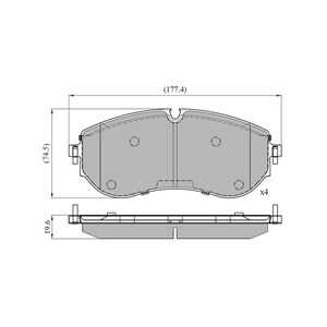 Bromsbeläggsats, Framaxel, vw crafter buss, crafter flak/chassi, crafter skåp, 2N0 698 151 B, 2N0698151B