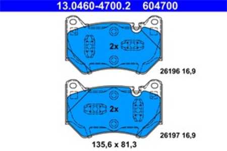 Bromsbeläggsats, Framaxel, audi q5, q5 sportback, q5 van, 80A 698 151 B