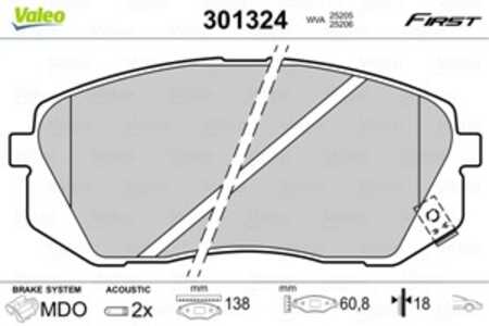 Bromsbeläggsats, Framaxel, hyundai,kia, 581012YA00, 58101-2YA00, 581012YA50, 58101-2YA50, 581013ZA10, 58101-3ZA10, 581013ZA70, 