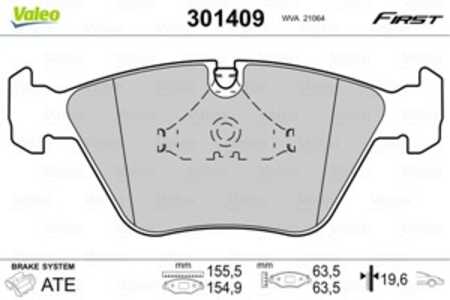 Bromsbeläggsats, Framaxel, bmw 5 [e39], 5 touring [e39], 34 11 1 164 629, 34 11 6 761 278, 34 11 6 761 280, 34111164629, 341167