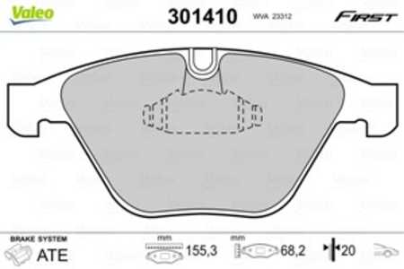 Bromsbeläggsats, Framaxel, bmw, 34 11 2 283 865, 34 11 6 753 668, 34 11 6 761 283, 34 11 6 761 284, 34 11 6 763 089, 34 11 6 76